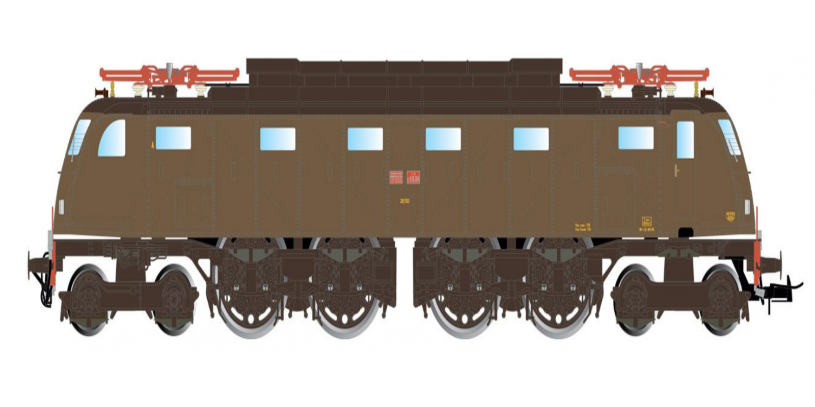 RI2903S  FS, Electric locomotive E428 3rd series, TIBB, bogies Ap1110, ep. IV - DCC Sound